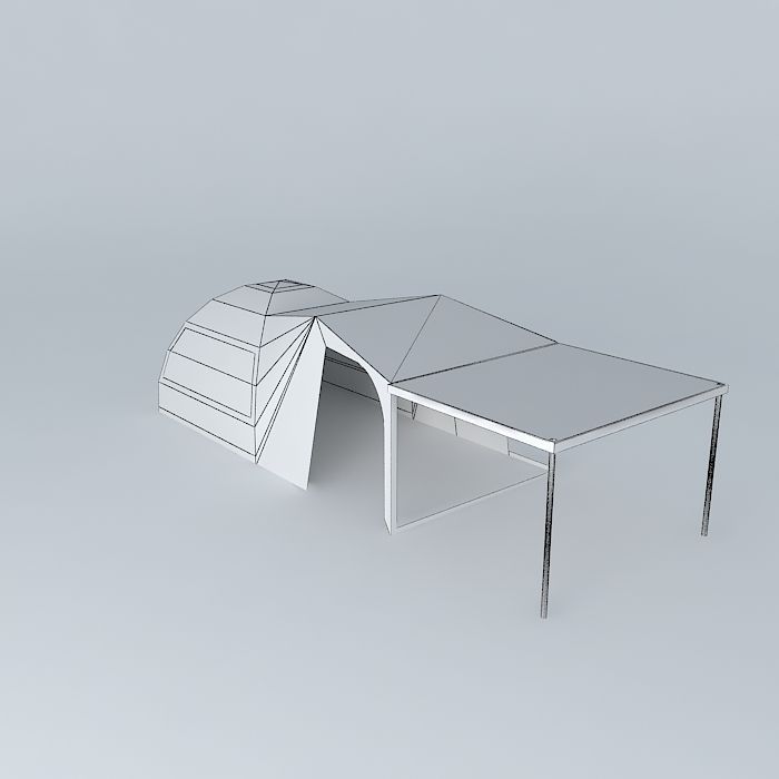 Jet Tent by OZ tent Free 3D model_3