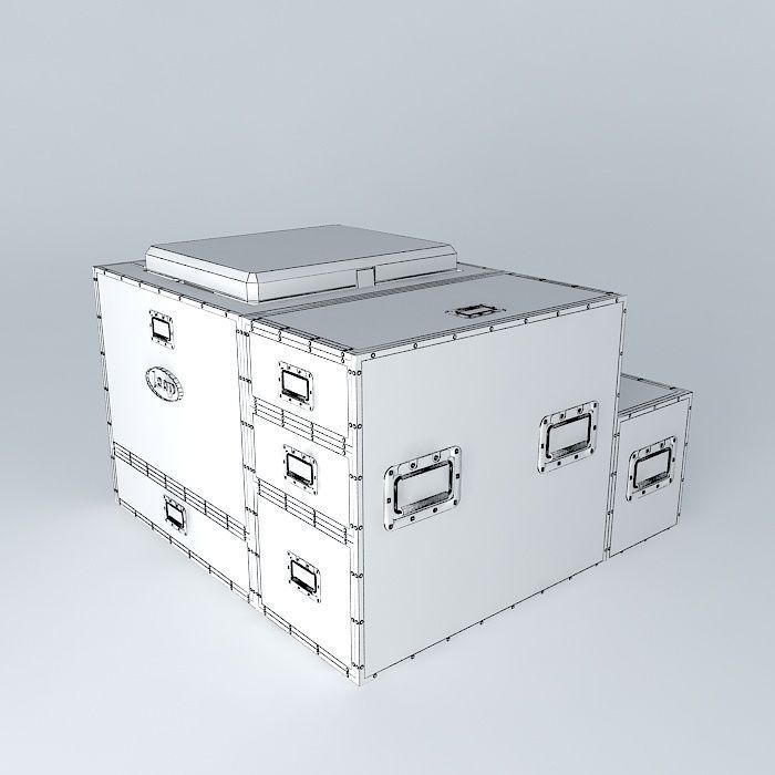 flightcase kitchen for Jeep Free 3D model_3