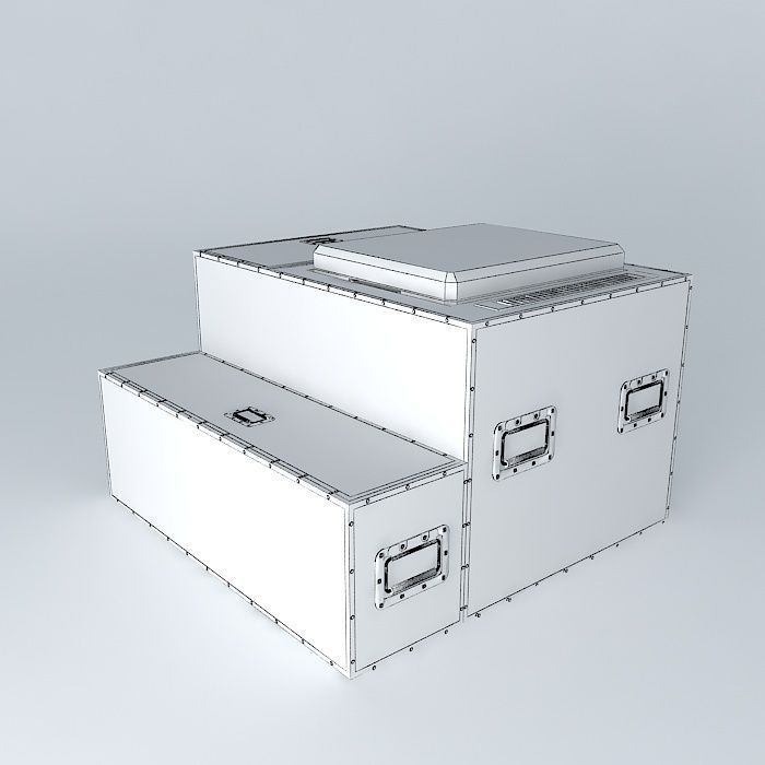 flightcase kitchen for Jeep Free 3D model_4