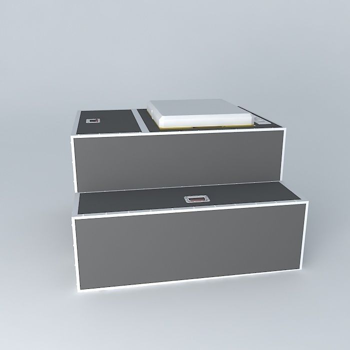 flightcase kitchen for Jeep Free 3D model_2