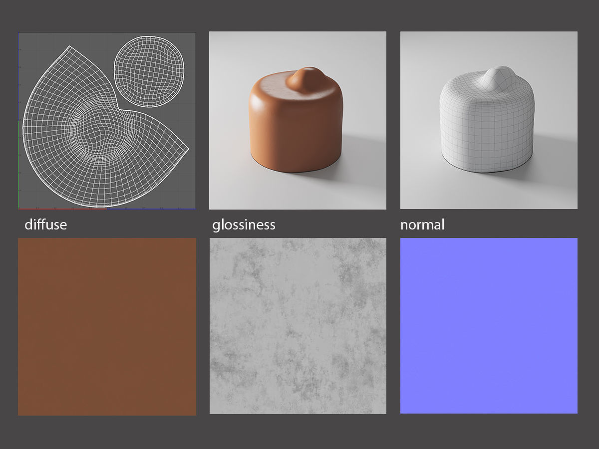 Praline Drop 3D model_2