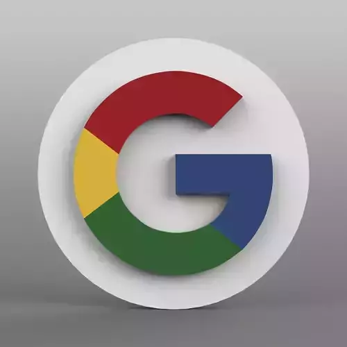 Google Logo Low-poly 3D model