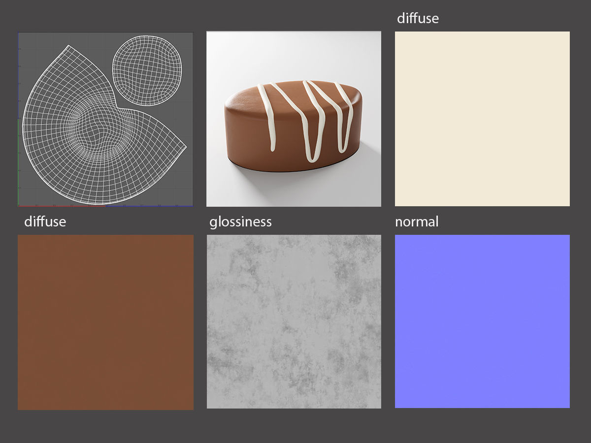 Praline Glazing 3D model_1
