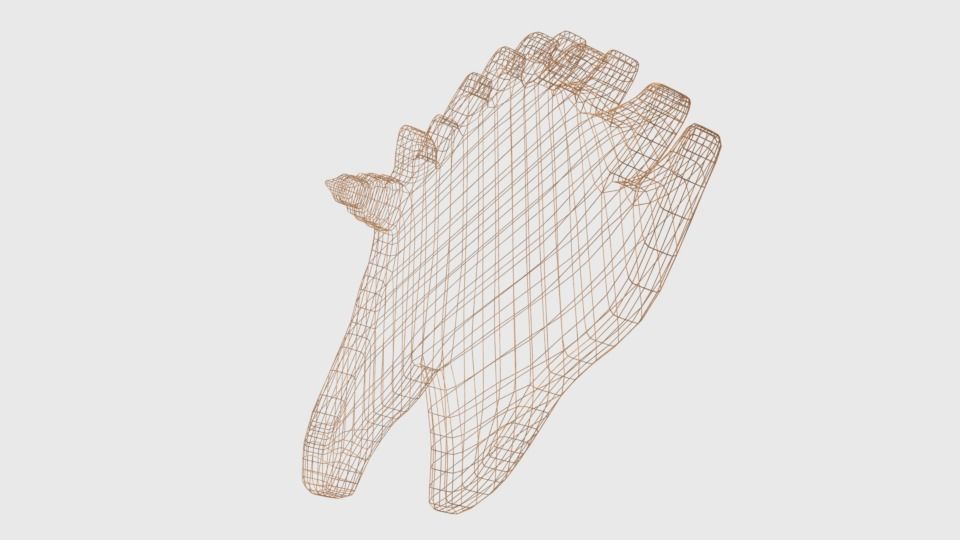 Low Poly Unicorn Wooden Head Silhouette Decorative Object Low-poly 3D model_11