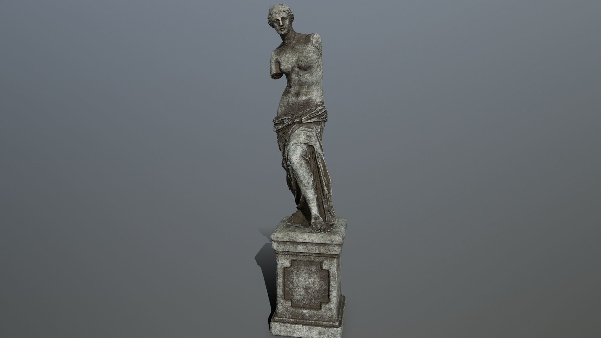 Venus de Milo Low-poly 3D model_10