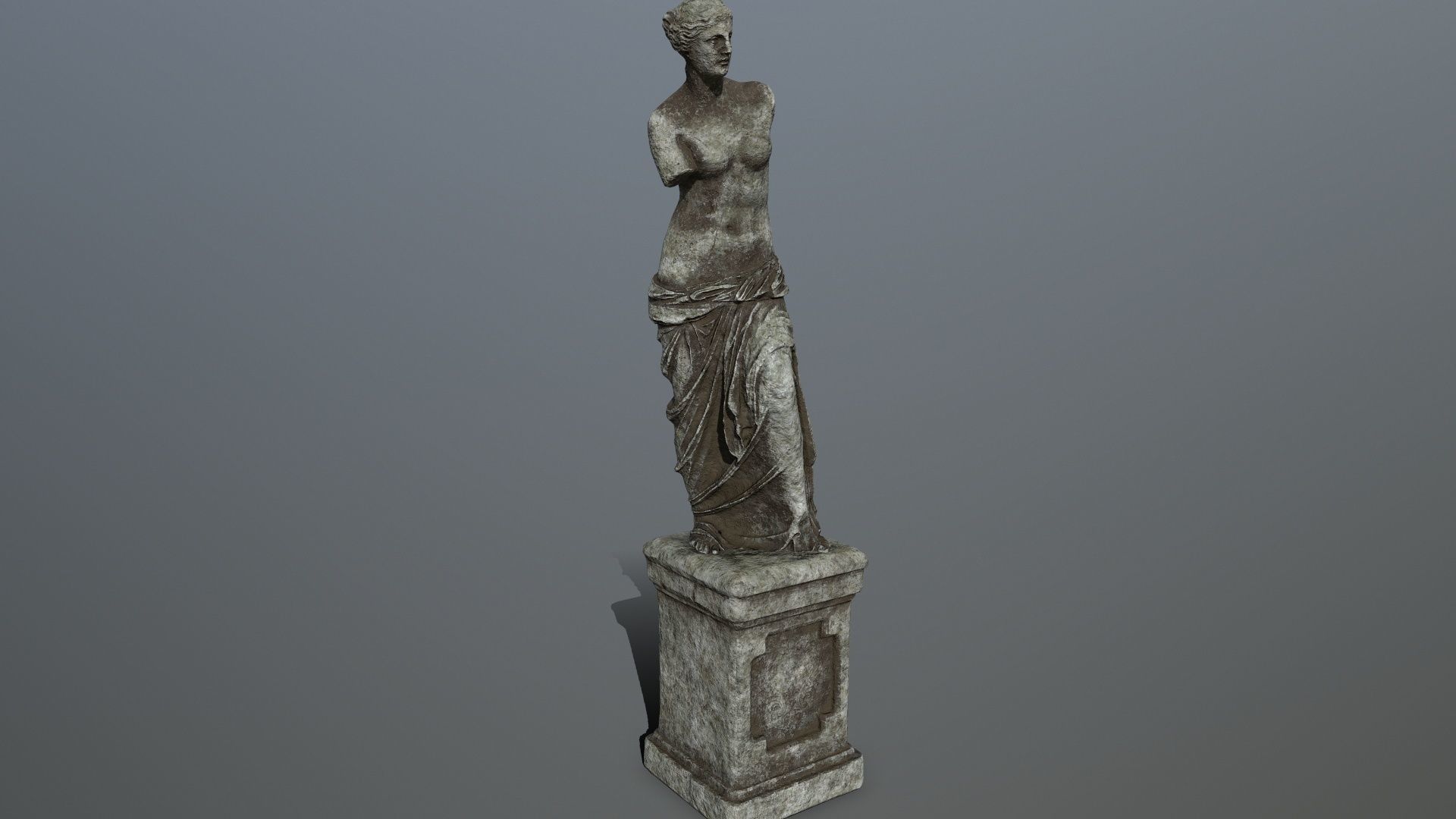 Venus de Milo Low-poly 3D model_9