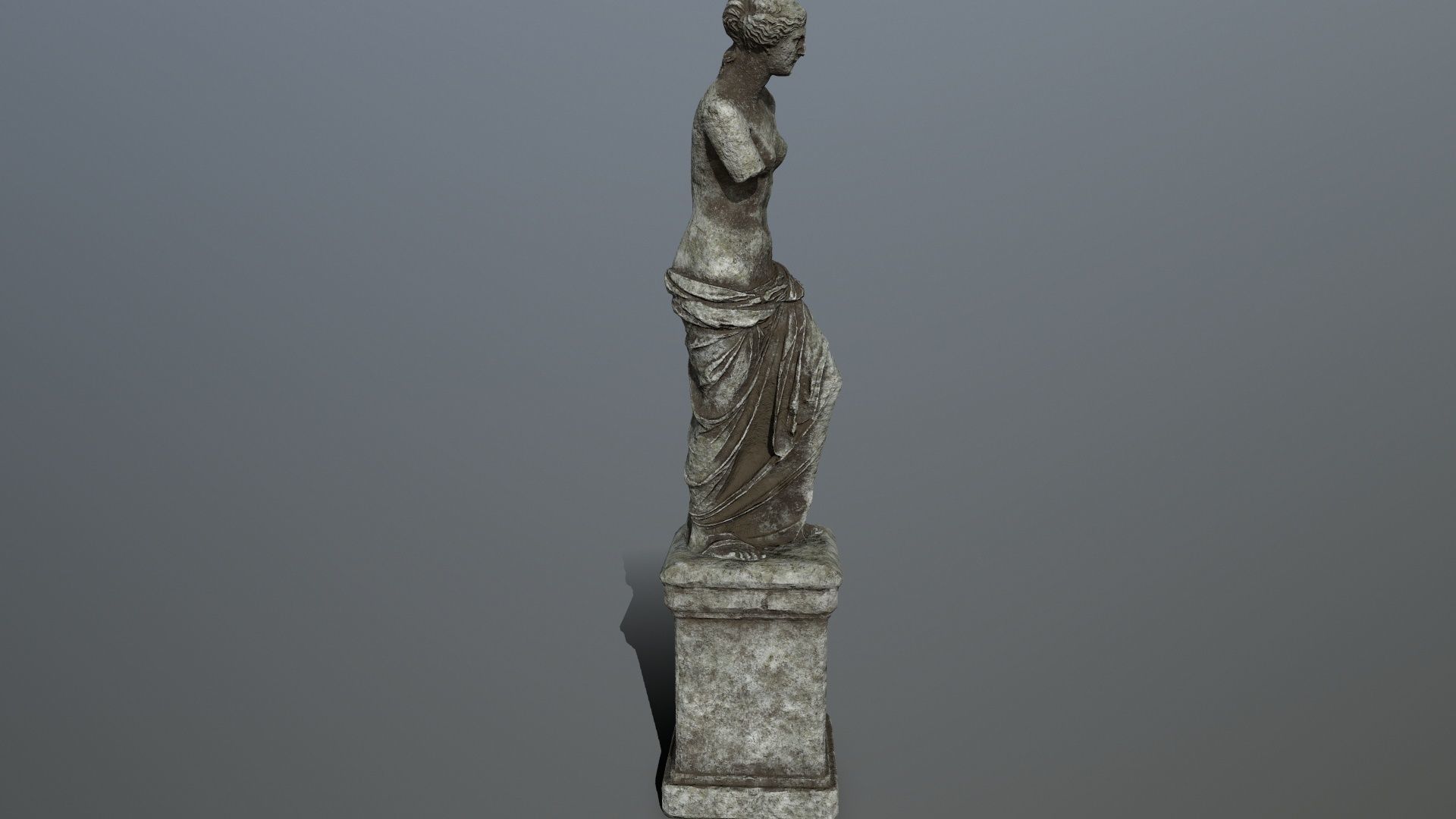 Venus de Milo Low-poly 3D model_8