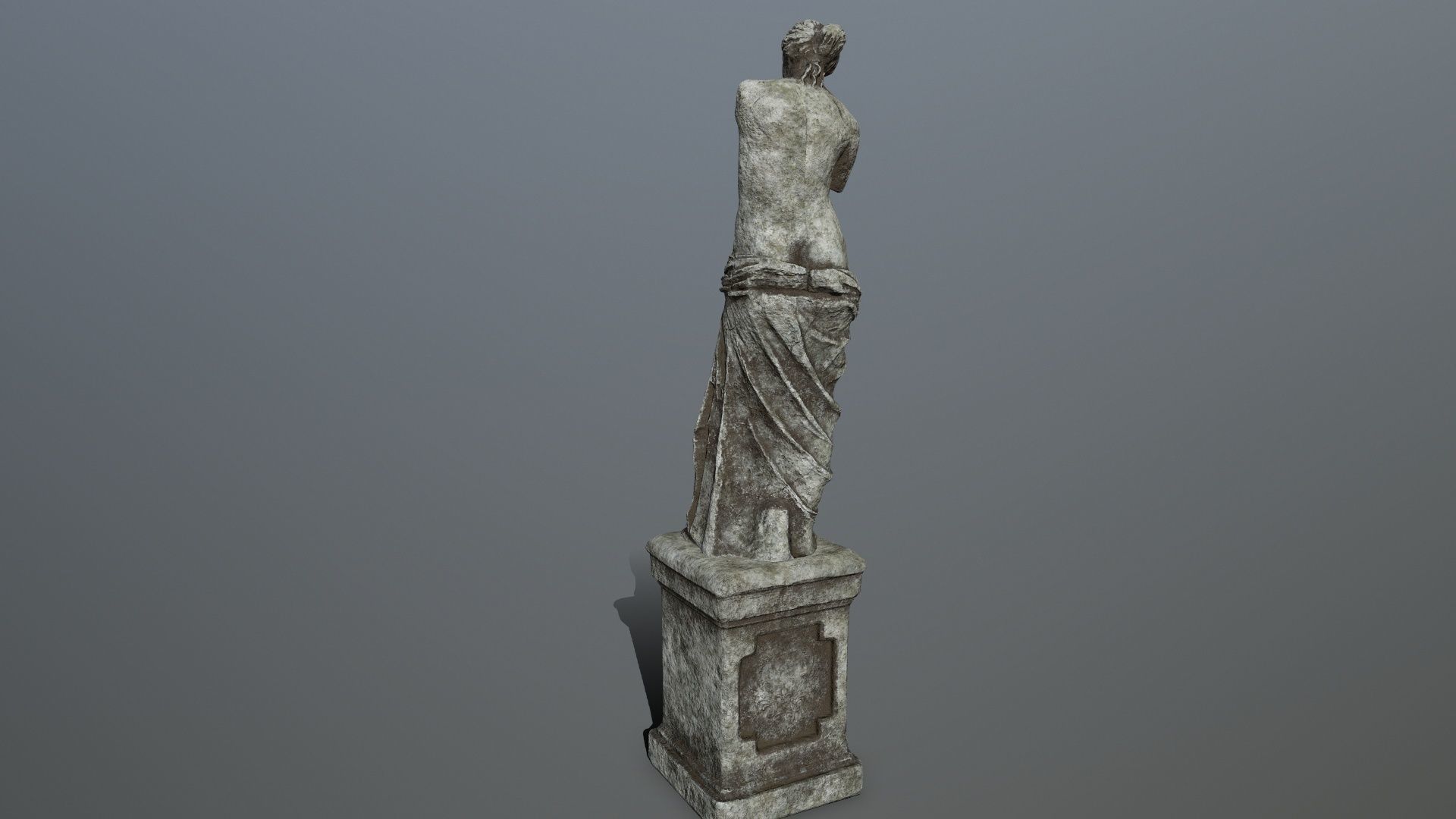 Venus de Milo Low-poly 3D model_6