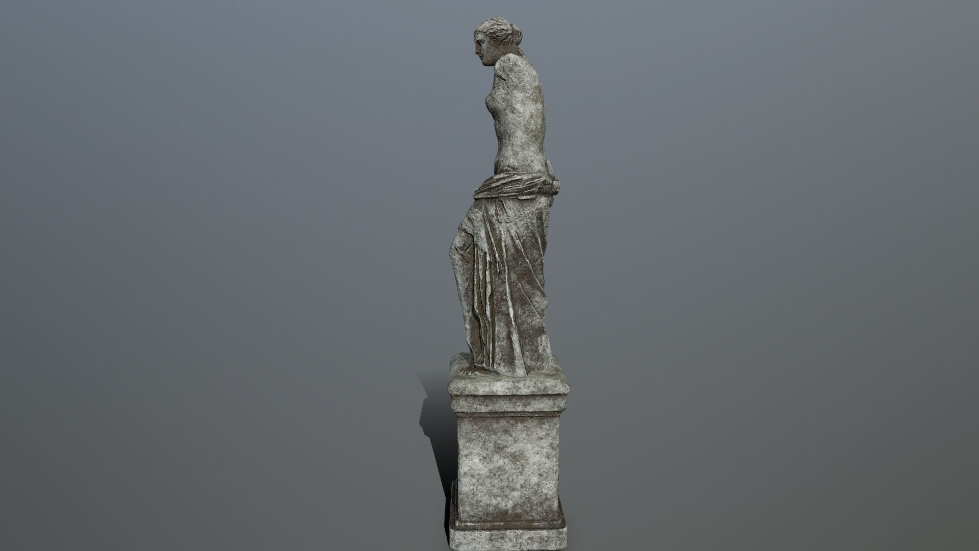 Venus de Milo Low-poly 3D model_5