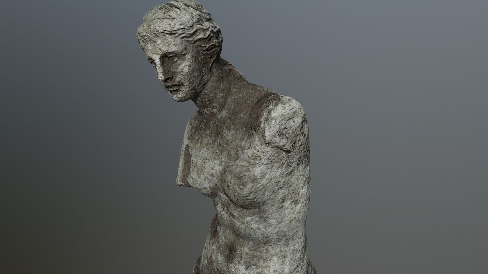 Venus de Milo Low-poly 3D model_2