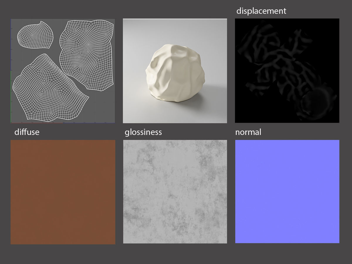 Praline Structur 3D model_2