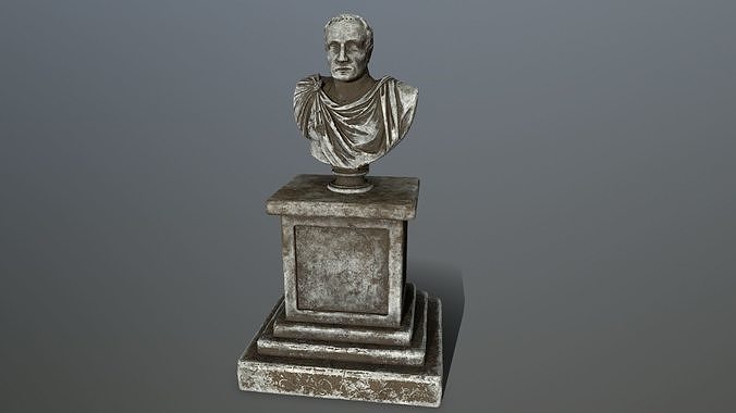Cesare bust Low-poly 3D model