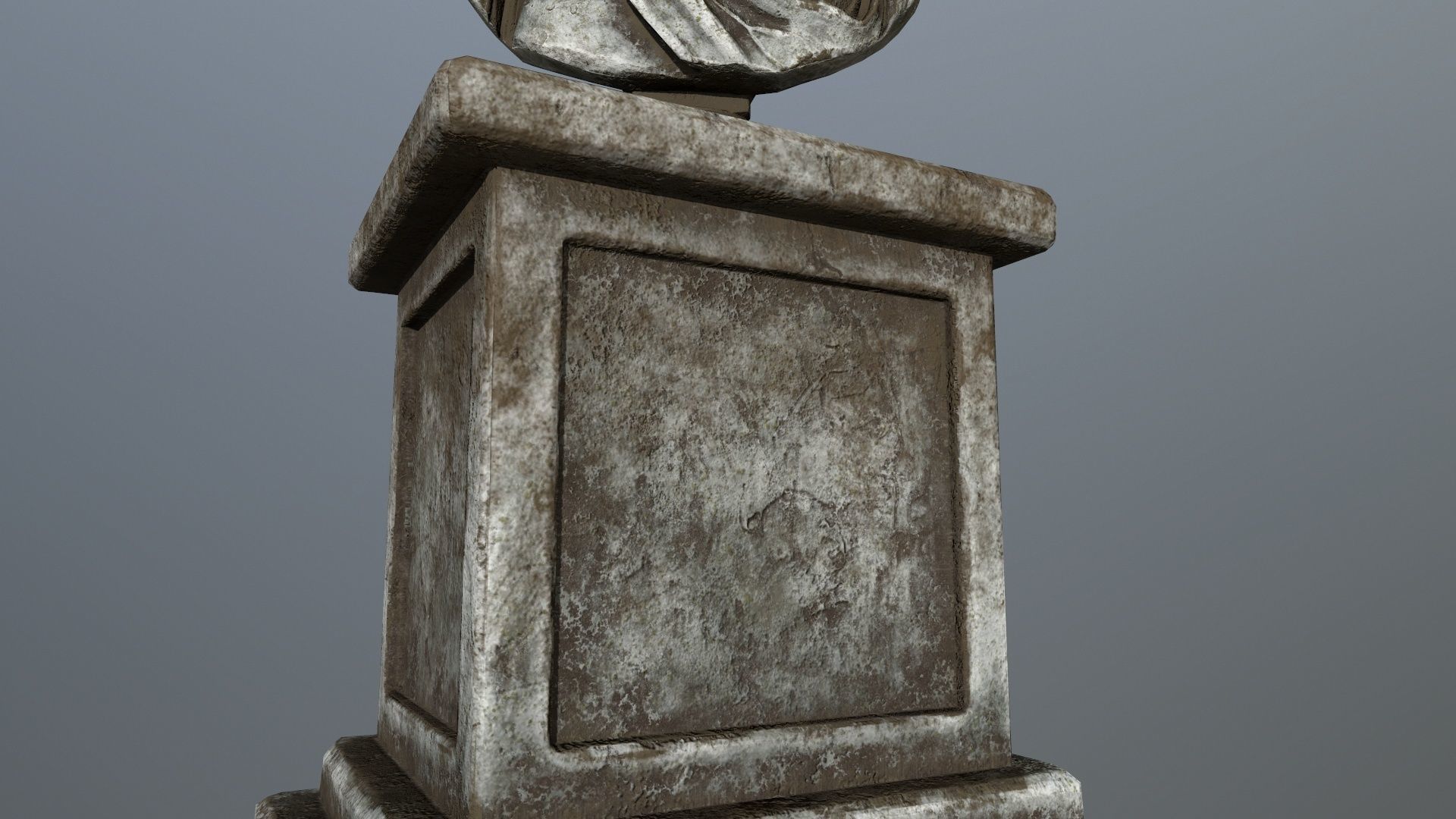 Cesare bust Low-poly 3D model_11