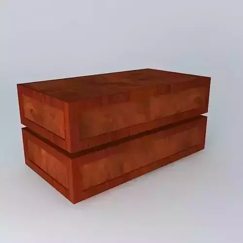 coffetable wooden box with two drawers