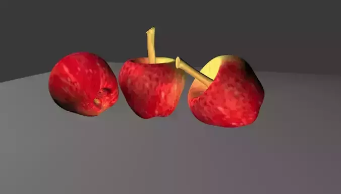 APPLE three apples