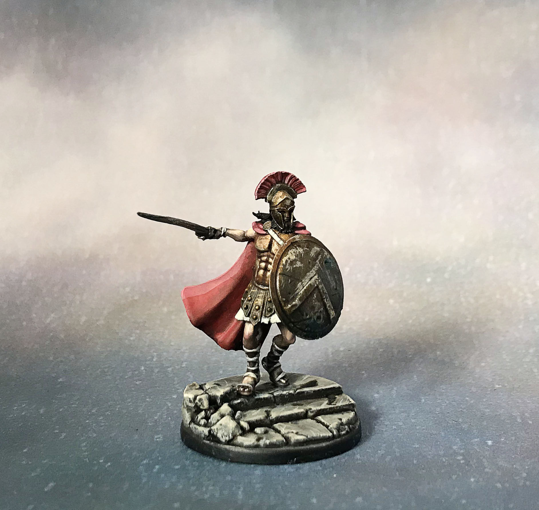 Spartan bundle I - 4 miniatures 35mm scale 3D print model_43