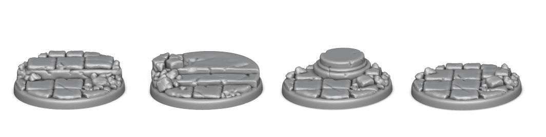 Spartan bundle I - 4 miniatures 35mm scale 3D print model_26