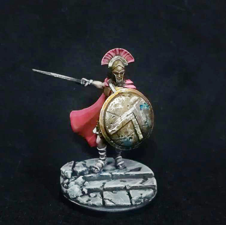 Spartan bundle I - 4 miniatures 35mm scale 3D print model_32