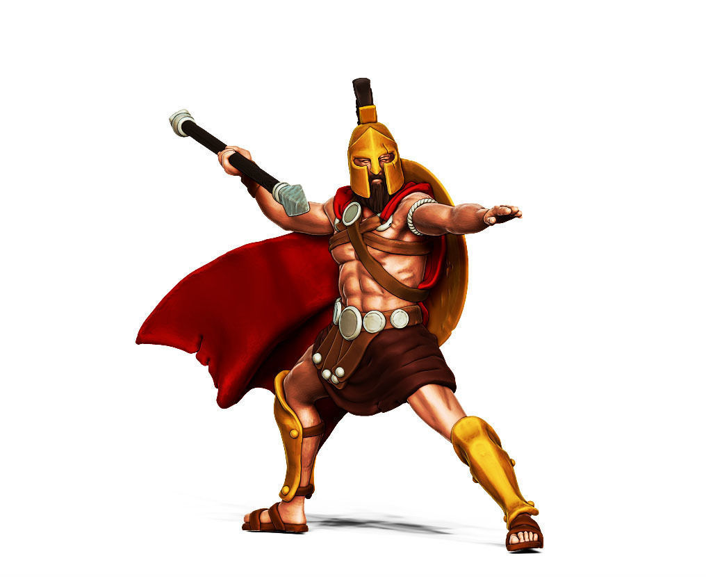 Spartan bundle I - 4 miniatures 35mm scale 3D print model_30