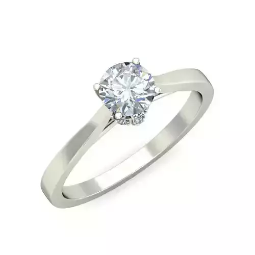 Women solitaire ring 3dm stl render detail 3D print model