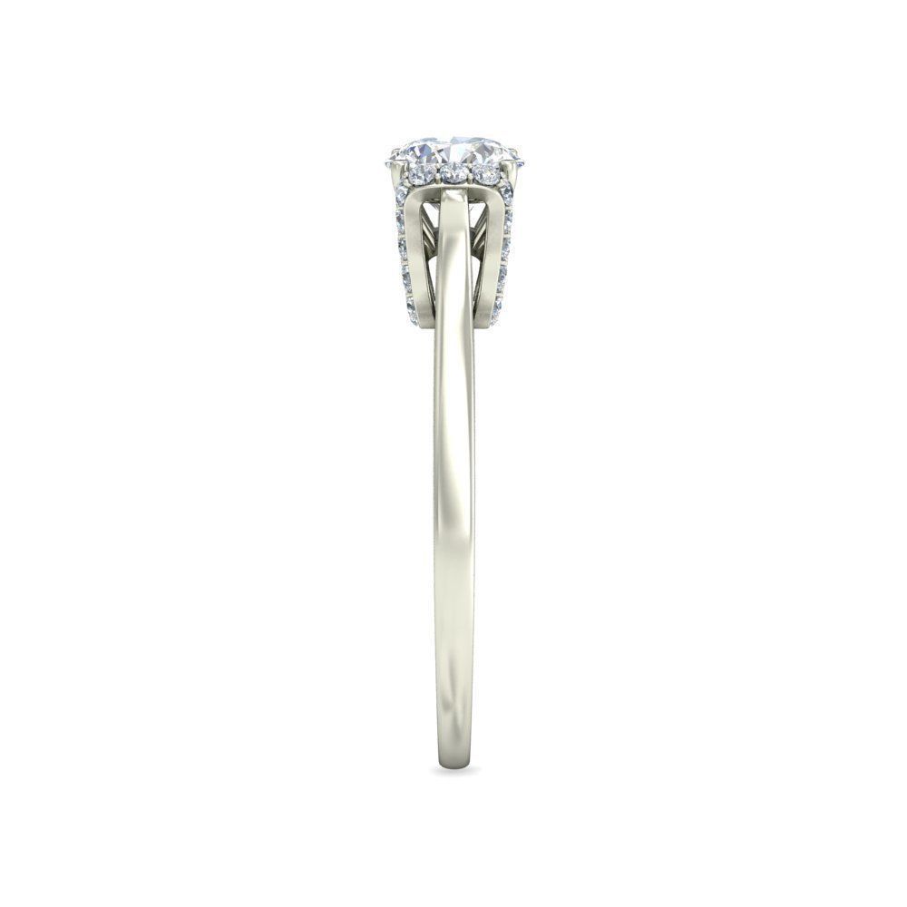 Women solitaire ring 3dm stl render detail 3D print model 3D print model_2