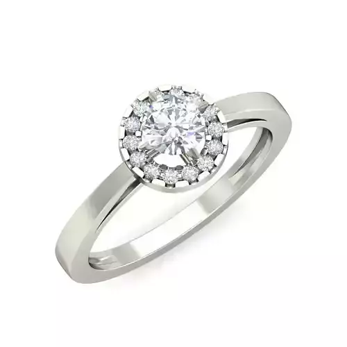 Women solitaire ring 3dm stl render detail 3D print model