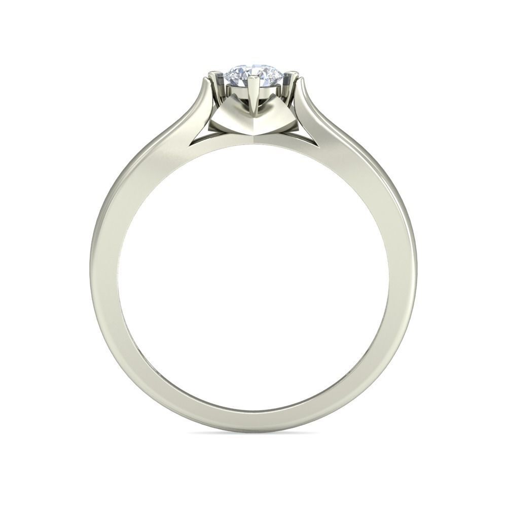 Women solitaire ring 3dm stl render detail 3D print model 3D print model_3