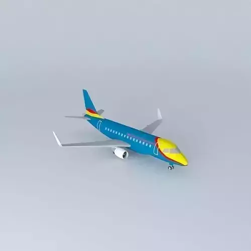 Embraer Erj 170 Royal Airways with interior FOR SALE Free 3D model