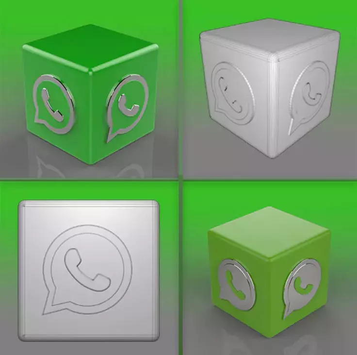 Whatsapp Logo 3D model