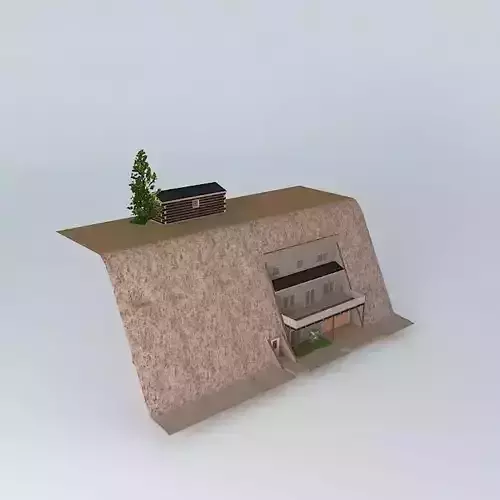 Cliff House Free 3D model