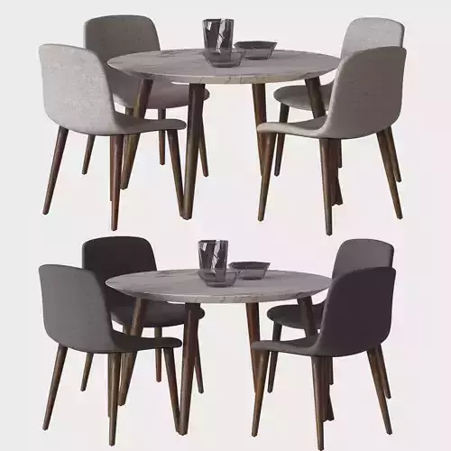 BACCO CHAIR SET  3D model