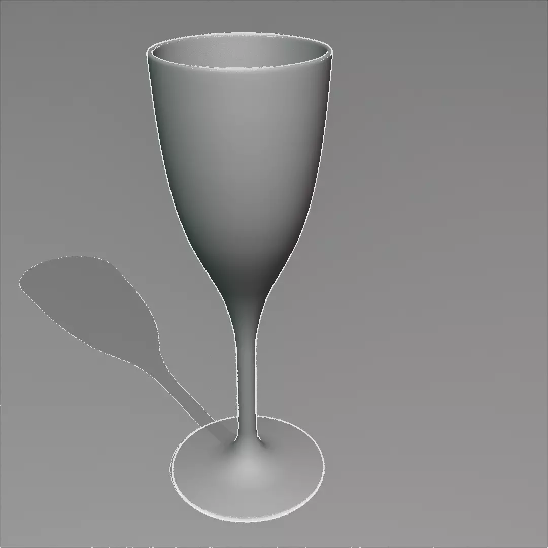 Wine Glass Plain Free 3D model