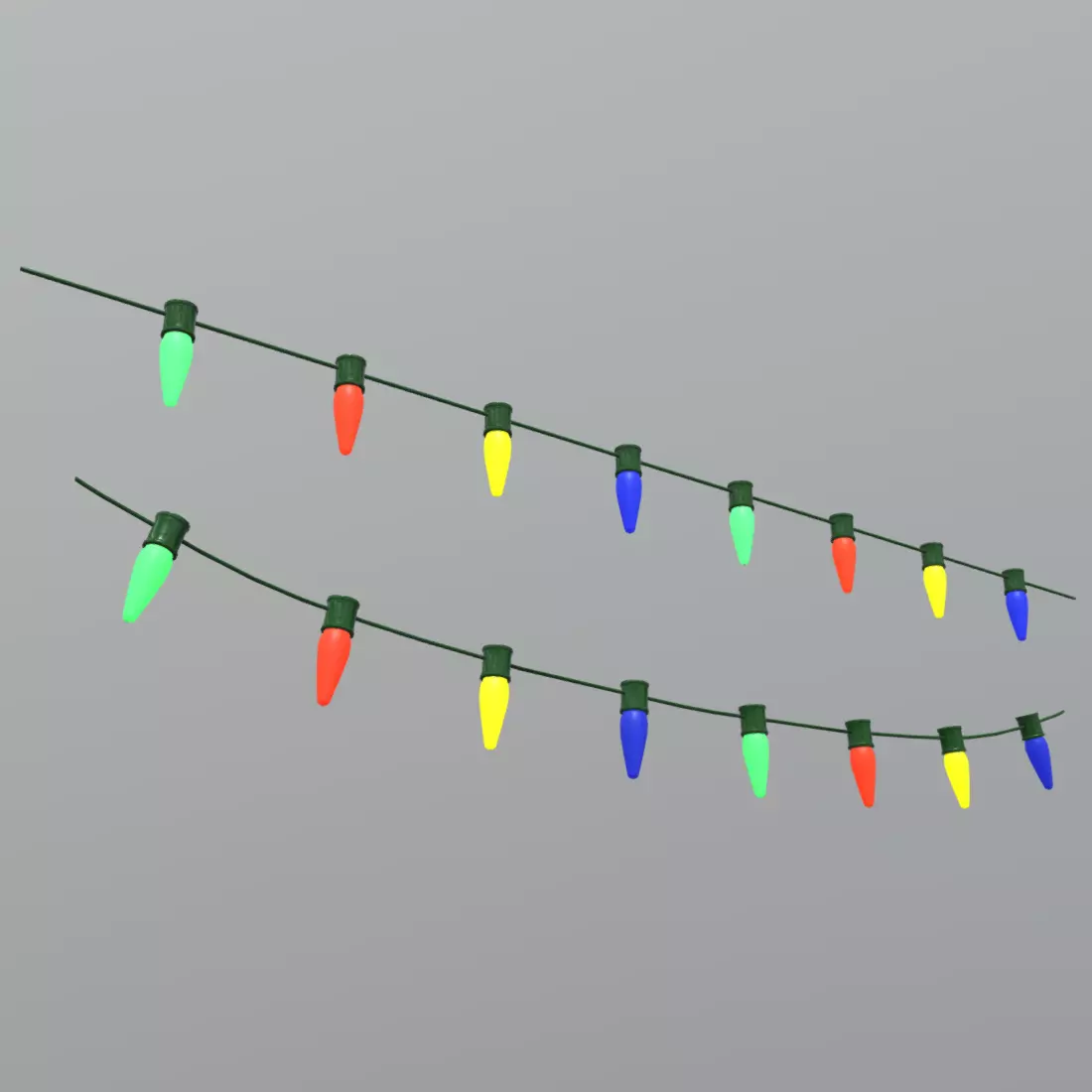 Fairy Lights Low-poly 3D model