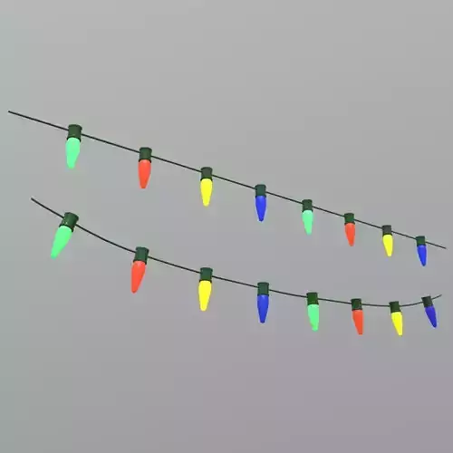 Fairy Lights Low-poly 3D model