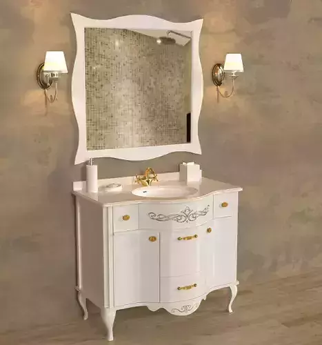 washbasin bathroom vanity with mirror