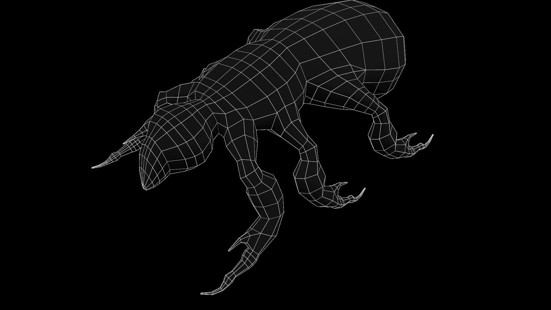 Fleas Insect Tick Louse 3D model Low-poly 3D model_6