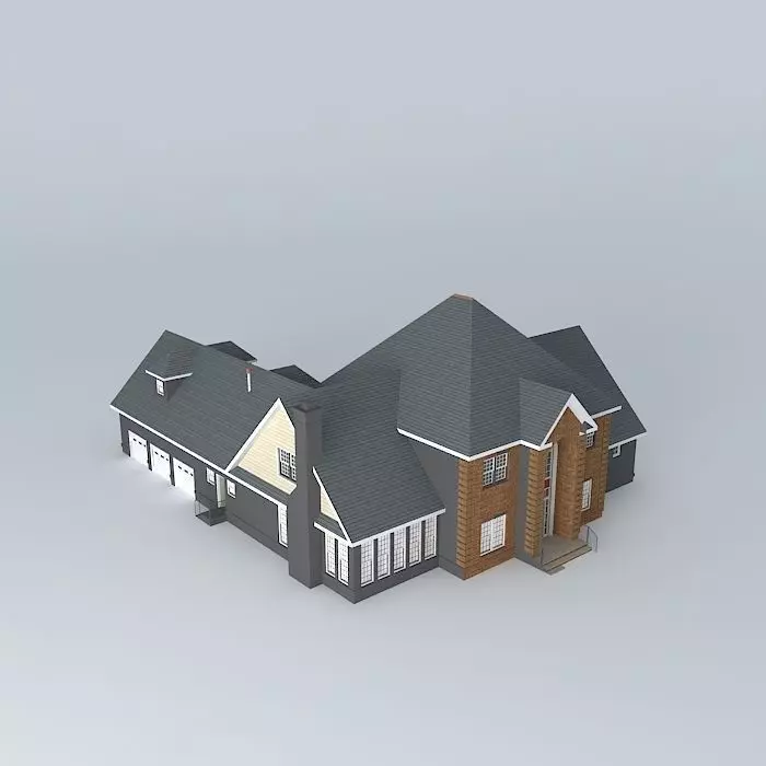 Brick Mansion Free 3D model