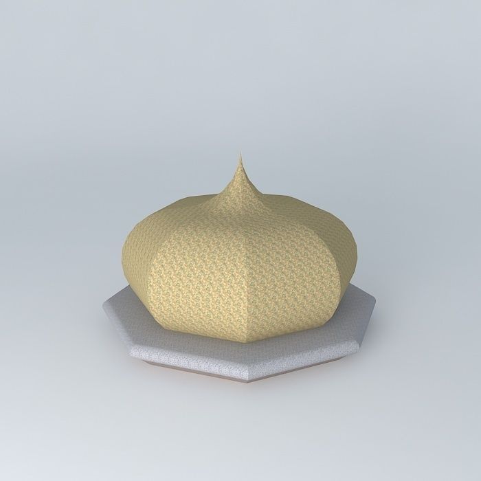 details islamic dome Free 3D model_1