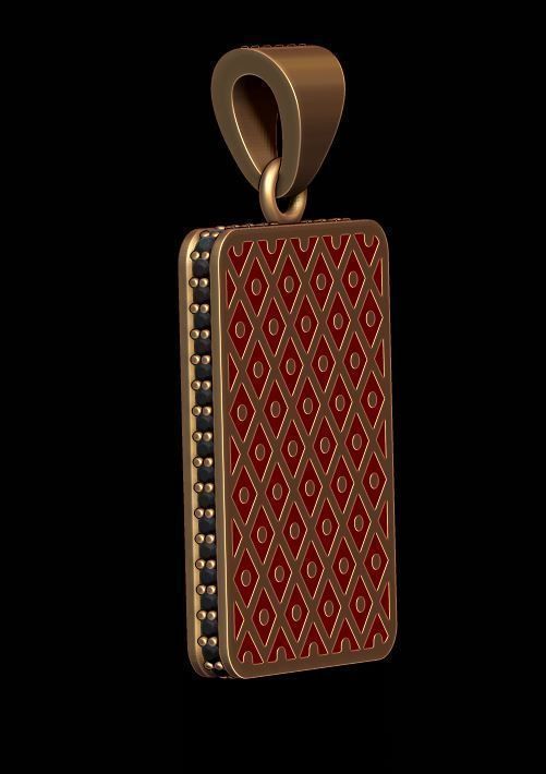 Joker playing card pendant 3D print model_1