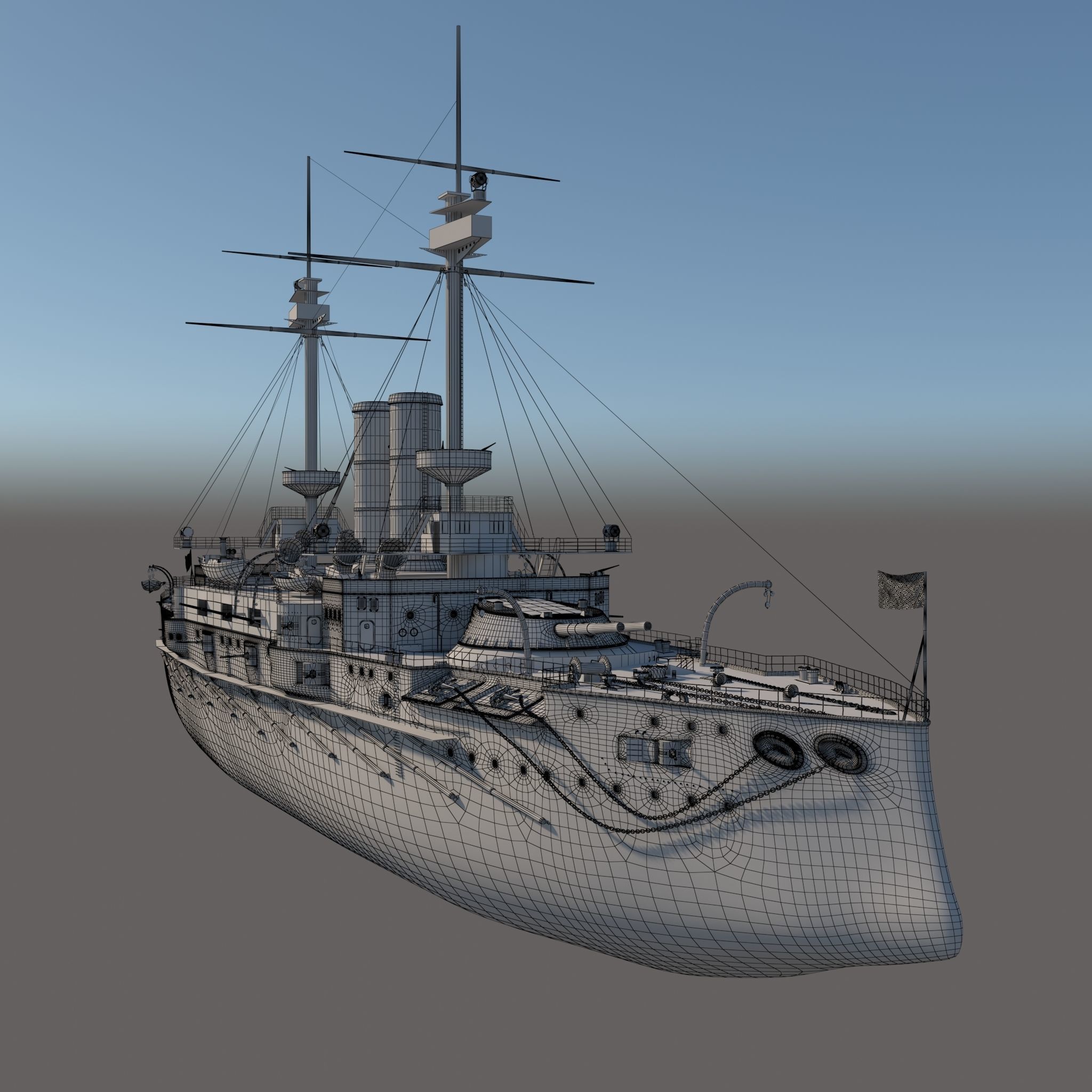 HMS OCEAN 3D model_1