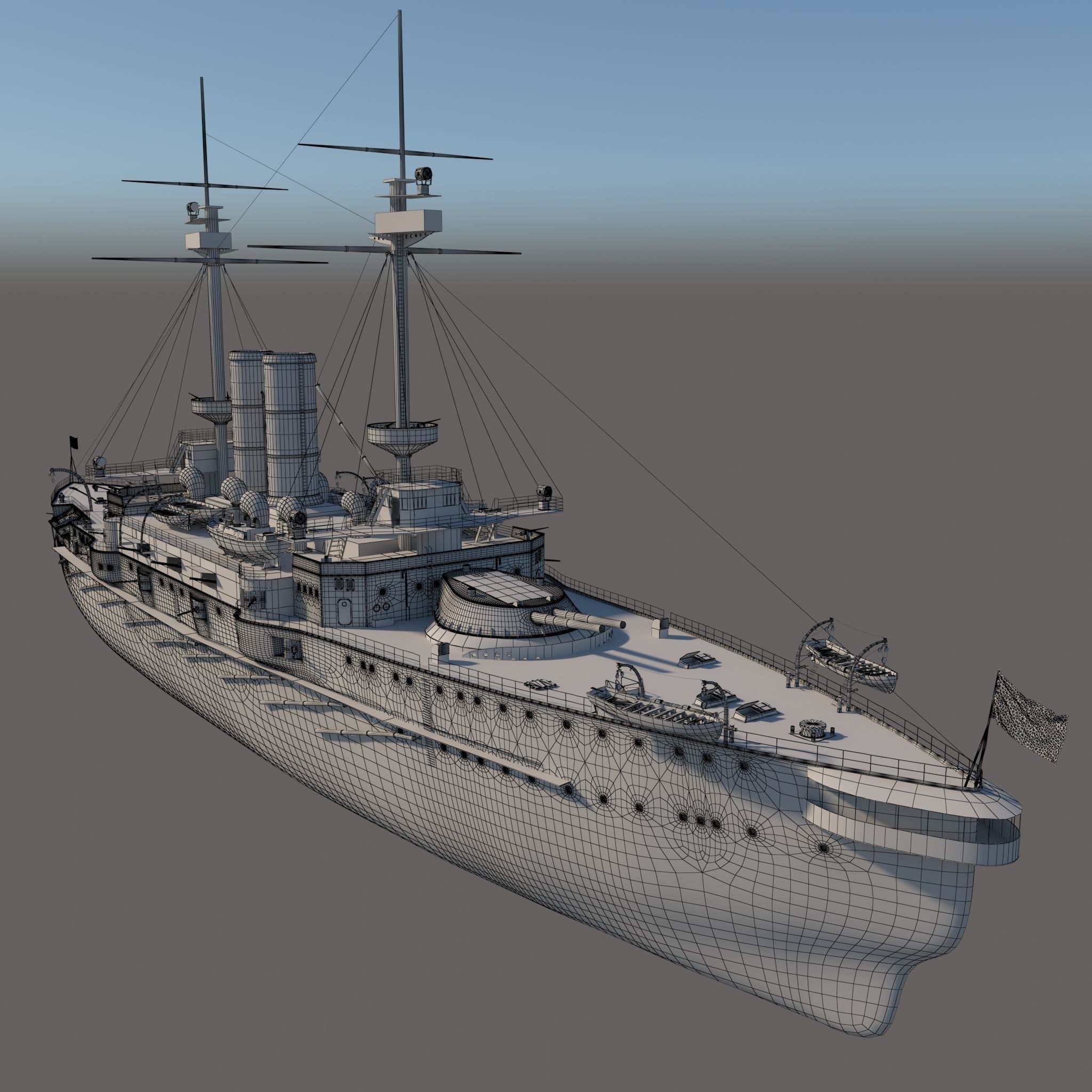 HMS OCEAN 3D model_5