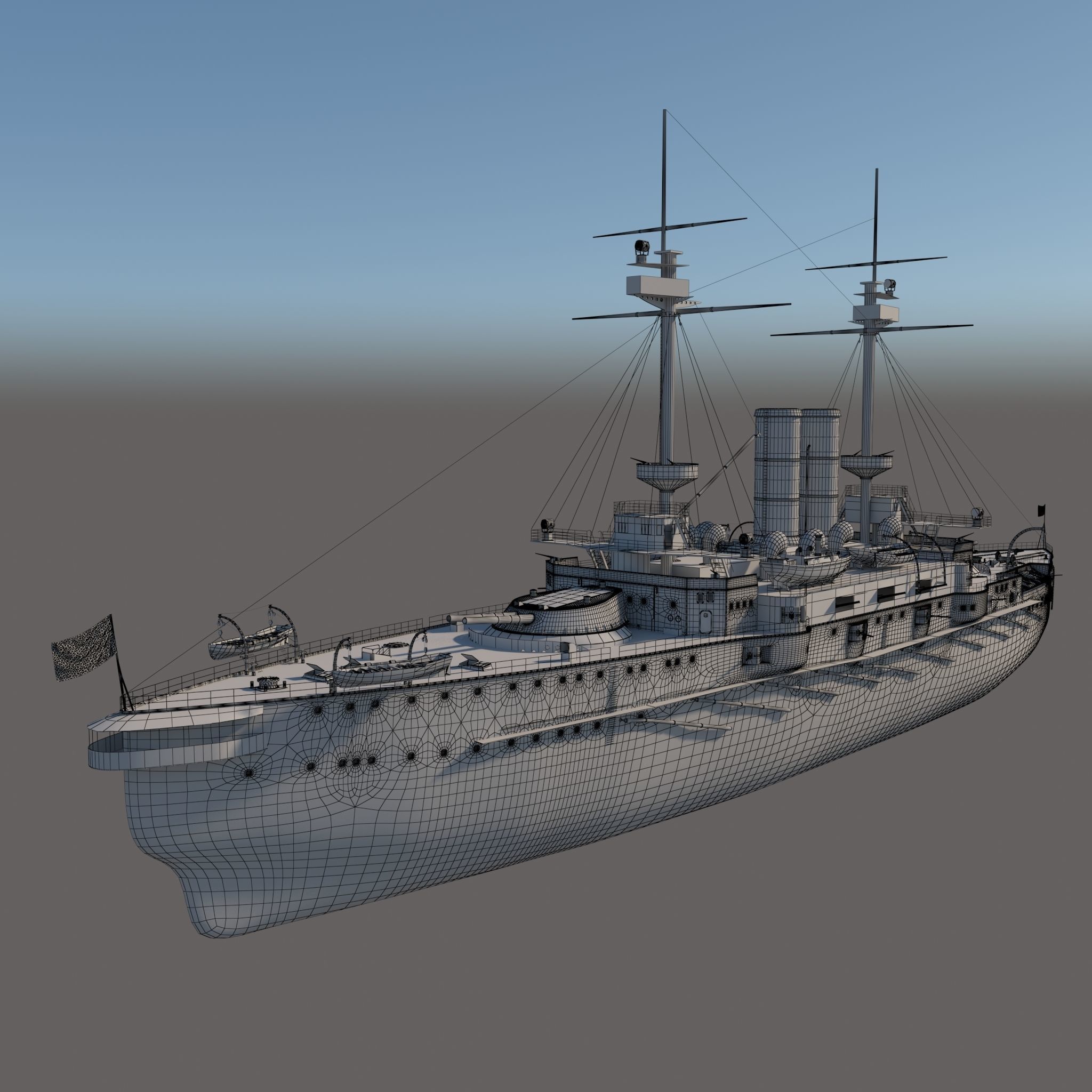 HMS OCEAN 3D model_7
