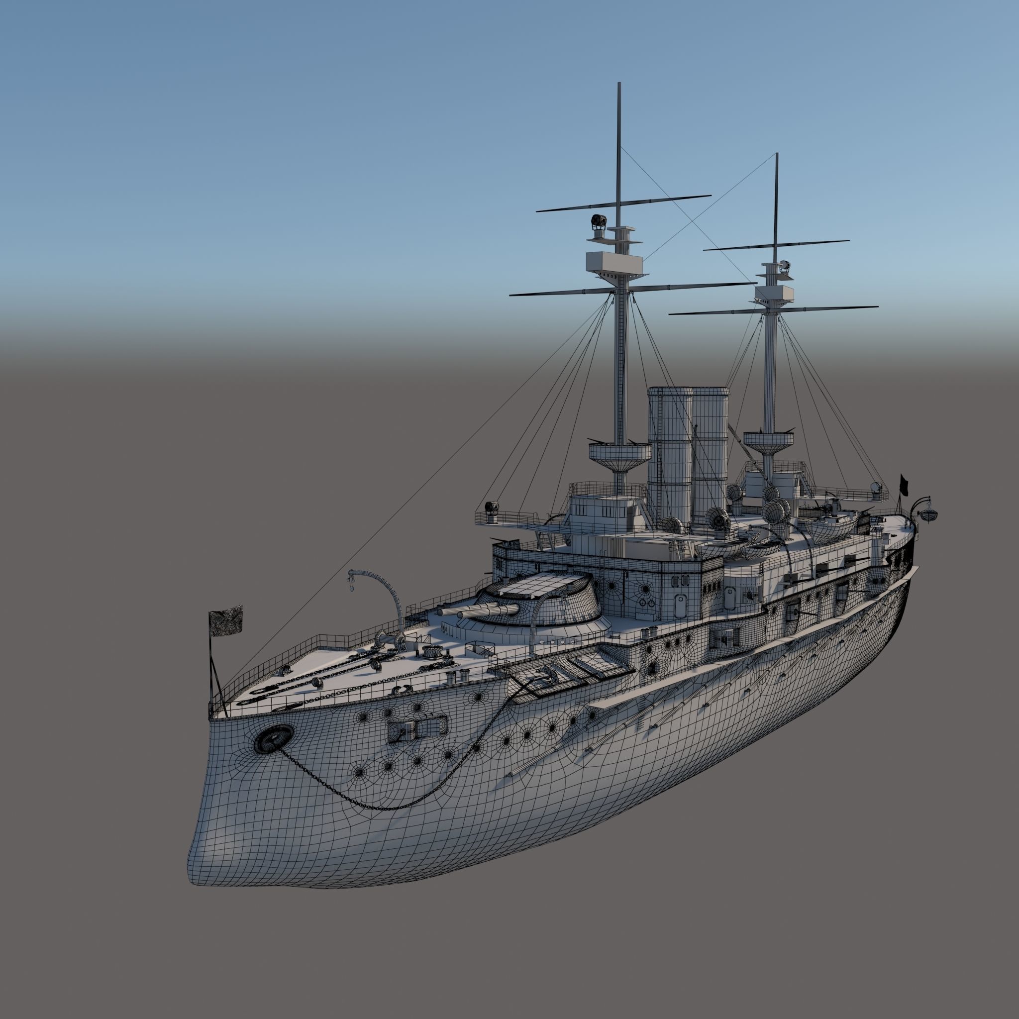 HMS OCEAN 3D model_3