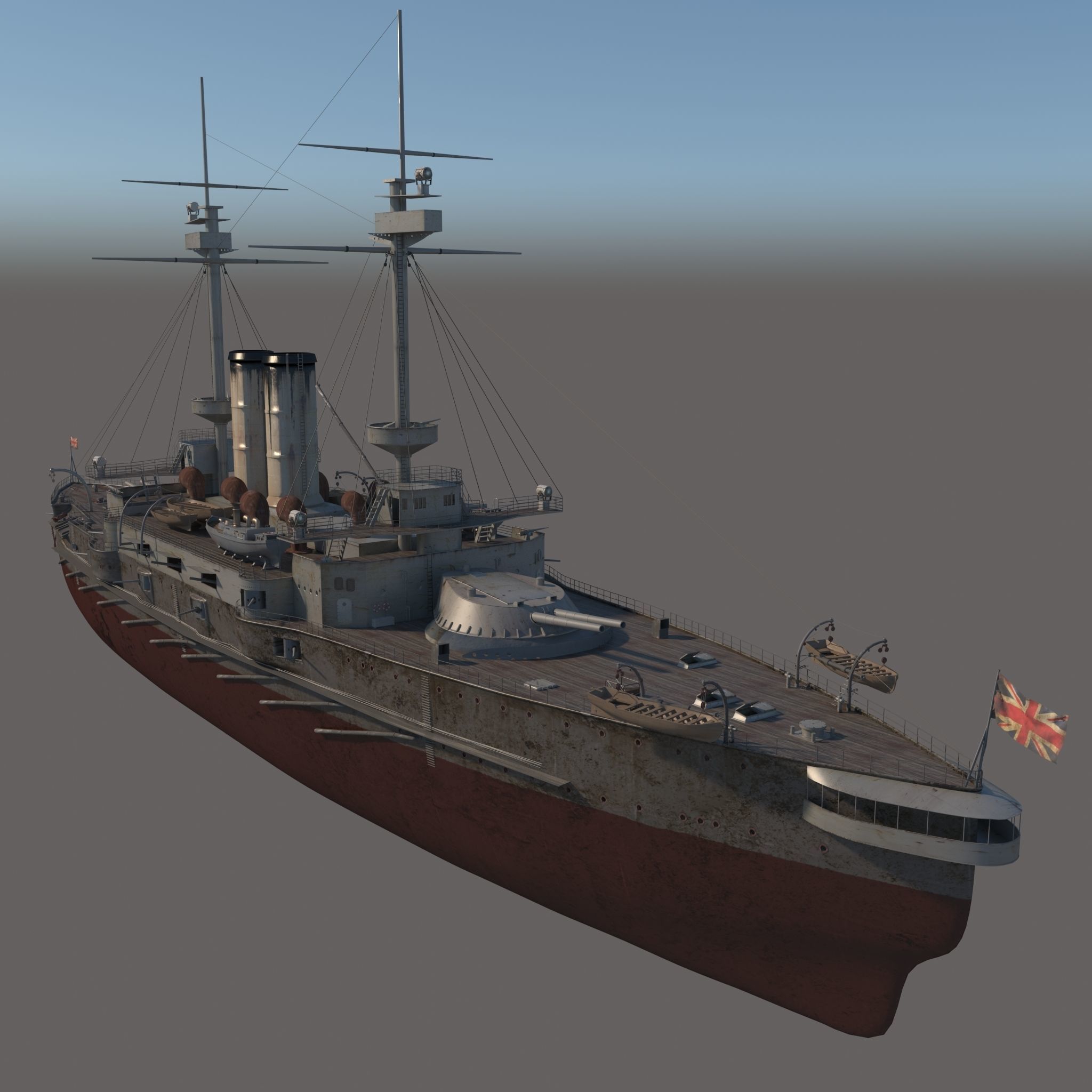 HMS OCEAN 3D model_4