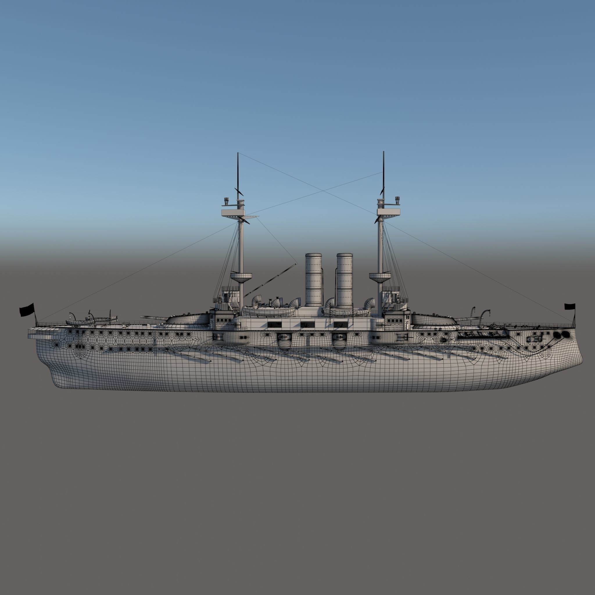 HMS OCEAN 3D model_9