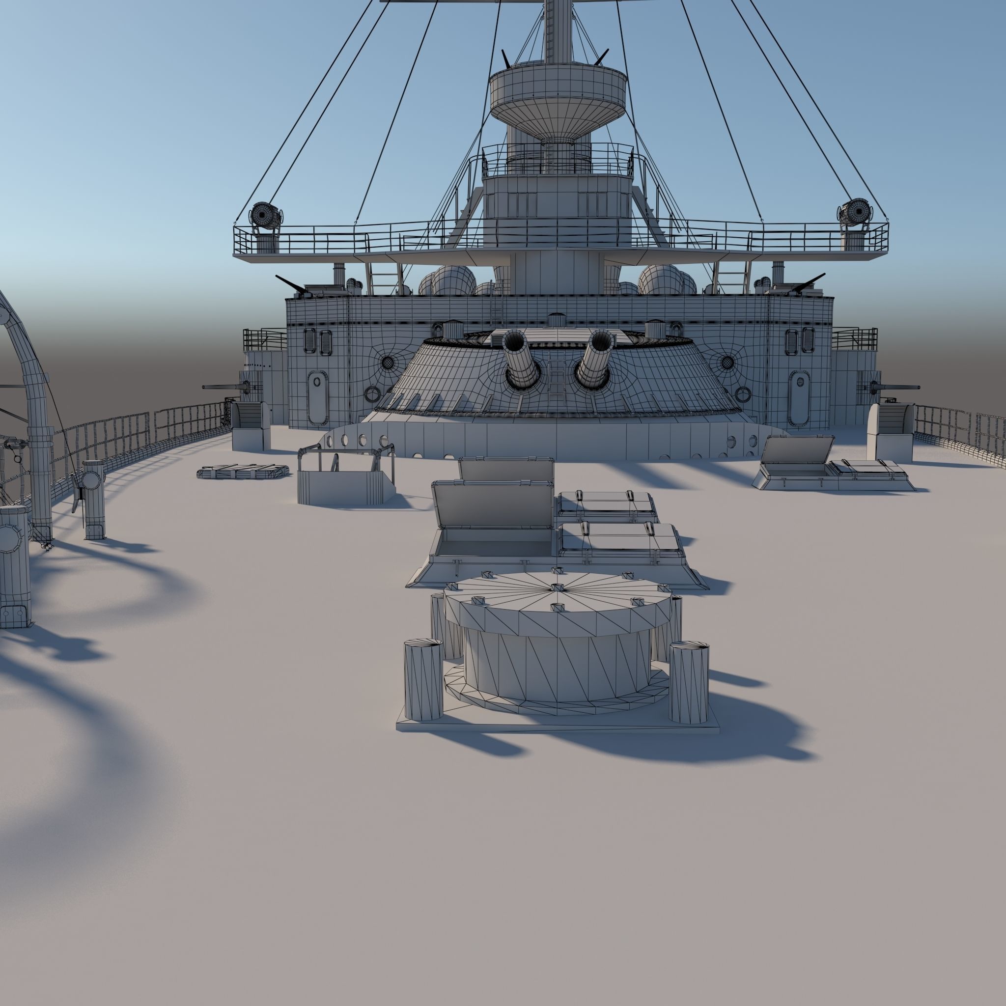 HMS OCEAN 3D model_11