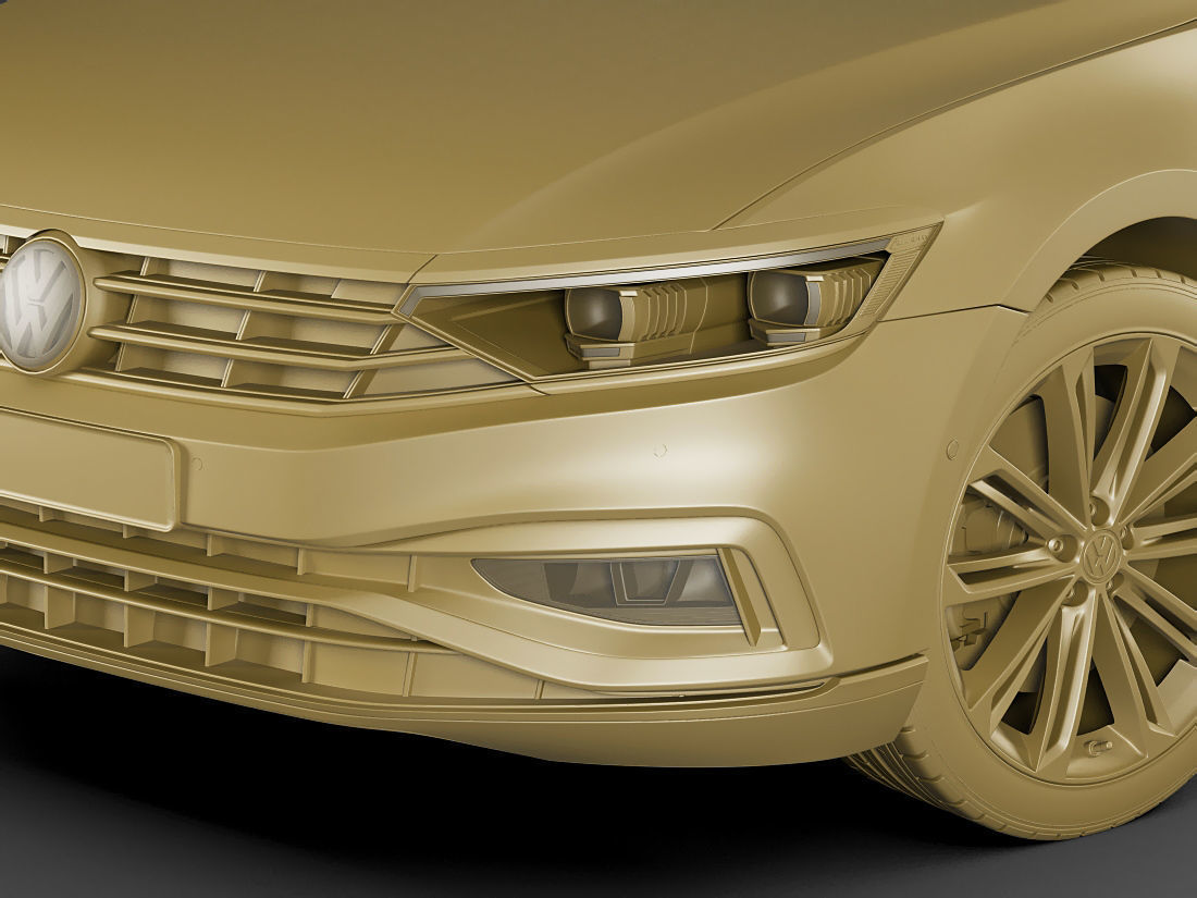 VW Passat 2020 3D model_17