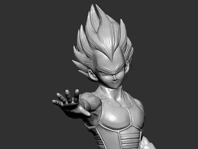 Vejiita Fan Art for 3DPrint