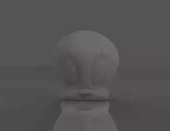 Tweety Bird head 3D print model