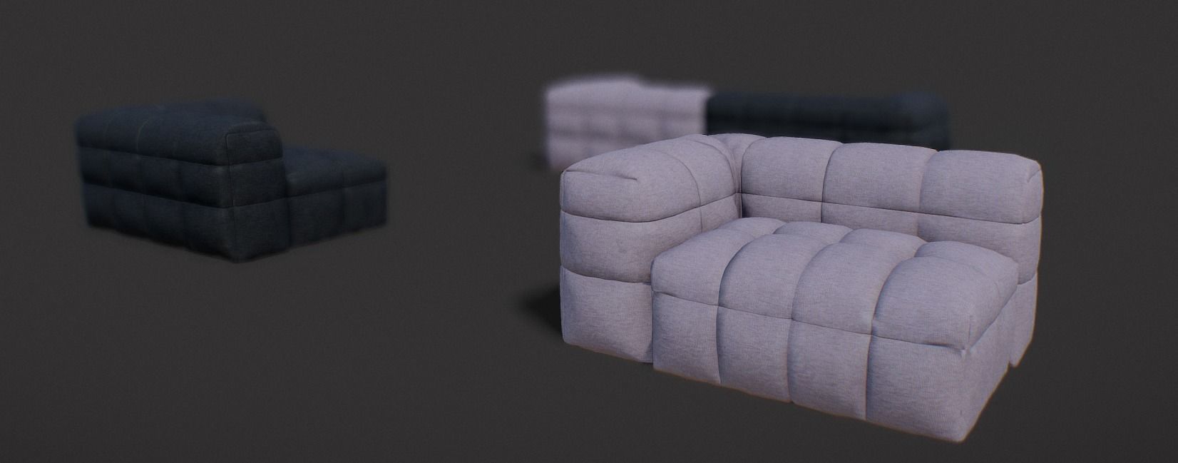 Michelin Sofa by Arik VR Game-Ready Low-poly 3D model_2